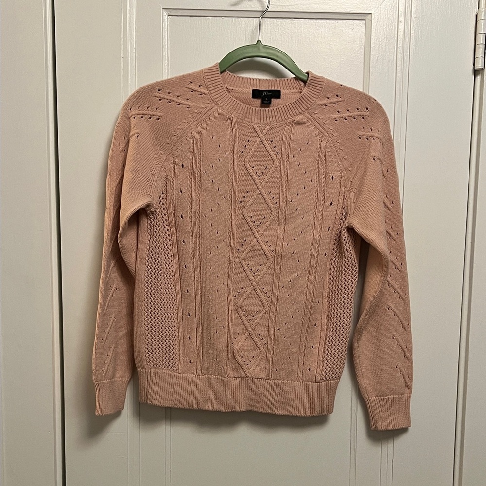 J. Crew Soft Pink Knit Sweater